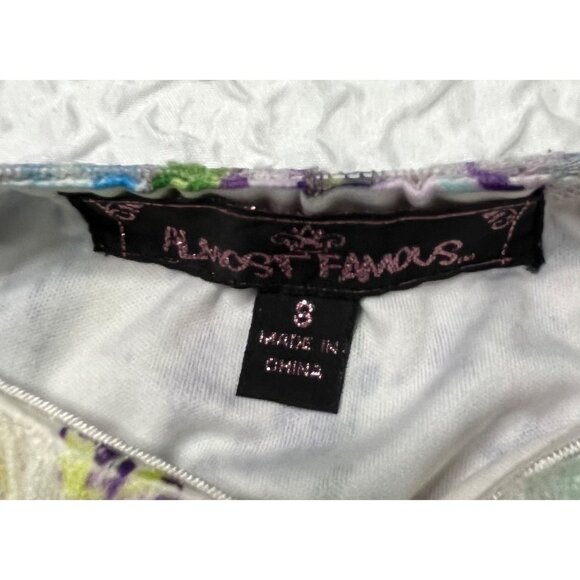 Almost Famous Floral Strapless Dress With Belt Size 8 - Picture 4 of 4